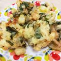 maoxoam's cooksnap of when they made 下仁田ネギとエビのかき揚げ.
