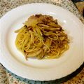 ゆりーる's cooksnap of when they made 豚肉と長ねぎのパスタ♪ゆずポン酢風味.
