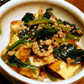 みだいちゃん's cooksnap of when they made 厚揚げとほうれん草の味噌バター炒め.