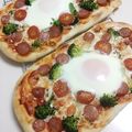 ３児ママCafe's cooksnap of when they made 朝食に☆焼き卵とブロッコリーの惣菜ピザ.