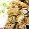 Mari01ko04's cooksnap of when they made ＊豚とナスのくるくる巻き＊.