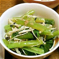 はるか＊ワーママ's cooksnap of when they made ♪小松菜とえのき茸の海苔わさび合え♪.