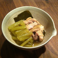 クックELZ1T0☆'s cooksnap of when they made 蕗と鶏肉の甘くない煮物.