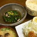 えりこは's cooksnap of when they made ◆　春菊と焼しいたけのお浸し　◆.