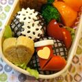 sacoママ's cooksnap of when they made ＊キャラ弁＊　チェックのおにぎり♡.