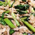chirochan☆'s cooksnap of when they made 小松菜と豚肉のポン酢炒め.