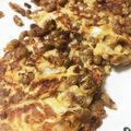 tinaya0208's cooksnap of when they made 糖質オフ♪　納豆オムレツ☆.