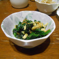 ramieru's cooksnap of when they made ほうれんそうとなめ茸の磯辺和え.