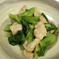 めけてー's cooksnap of when they made 小松菜と豚肉の生姜焼き風.