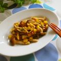 まろんかふぇ's cooksnap of when they made きのことコーンのバジルバター.