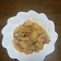 みみりん♪♪'s cooksnap of when they made 大根と豚バラ＊ピリ辛炒め＊.