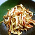 大納言あずき's cooksnap of when they made 大根の皮のきんぴら！.