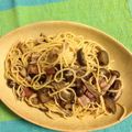 makimakise's cooksnap of when they made ベーコン＆しめじ＆なすのバター醤油パスタ.