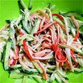 めめぼ's cooksnap of when they made かんたんきゅうりとカニかまサラダ.
