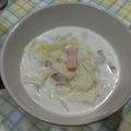 ラリー＆サラ's cooksnap of when they made 白菜とベーコンのミルクスープ.