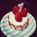 55うらら's cooksnap of when they made 1才のバースデーケーキ♡長男に^o^.