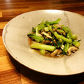 19ミント81's cooksnap of when they made きのこと青菜の、にんにくお浸し.
