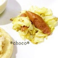 mami323's cooksnap of when they made キャベツとソーセージのカレー炒め.