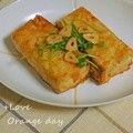 オレンジデイ's cooksnap of when they made カリっとジューシー♡中華風豆腐ステーキ♡.