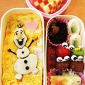 あらぽんママ's cooksnap of when they made オラフ キャラ弁 簡単♡.