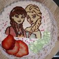 あいいずみみ's cooksnap of when they made アナと雪の女王 デコレーションケーキ.