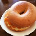 ほもい's cooksnap of when they made ✿柿とクリームチーズのメープルトースト✿.