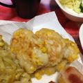紅茶とチーズケーキ's cooksnap of when they made こどもが喜ぶ☆とうもろこしの天ぷら.