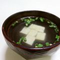 赤い電話's cooksnap of when they made 超簡単 豆腐のすまし汁.