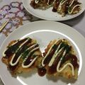 タマリュウ's cooksnap of when they made お好み焼き？ﾊﾝﾊﾞｰｸﾞ？豚色々焼き.