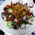 バウンド's cooksnap of when they made ✿春菊とタコのサラダ＠粒マスタードドレ✿.