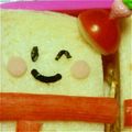 ma___111's cooksnap of when they made ＊キャラ弁＊サンタ帽子の作り方.