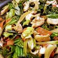 ノブカホ's cooksnap of when they made 野菜と鶏ムネのマヨぽん炒め♡柚子胡椒風味.
