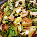 ノブカホ's cooksnap of when they made 野菜と鶏ムネのマヨぽん炒め♡柚子胡椒風味.
