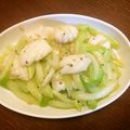 ゆうままよまよ's cooksnap of when they made 烏賊とセロリのにんにく炒め.