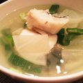 うふっふぅ。's cooksnap of when they made ぽかぽか♡タラ大根スープ.