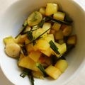 つぼやきシロウ's cooksnap of when they made 激ウマ♪じゃがいもニラ炒め.