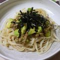めなよ's cooksnap of when they made アボカド納豆パスタ～10分で簡単♪.