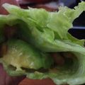 クックLondon's cooksnap of when they made わさび醤油で簡単アボカド納豆のレタス巻き.