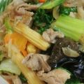 めかにか's cooksnap of when they made ささっと作るチンゲン菜と豚肉炒め物.