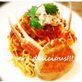 Ｔ，ＳＡＥＫＯ's cooksnap of when they made 缶詰で☆蟹のトマトスパゲティー.