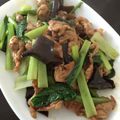 ポメちょん's cooksnap of when they made 豚肉と小松菜の中華炒め.