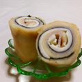 赤い電話's cooksnap of when they made からしマヨ＆卵ハムチーズのくるくる巻き♡.