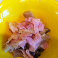 KSTake's cooksnap of when they made ハムとエリンギのわさびおろし.