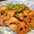 秘伝のタレ's cooksnap of when they made 蓮根と豚バラ＆チキン☆余り肉で甘辛炒め.