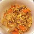 ーみっちー's cooksnap of when they made 親子で作ろう☻☹ふんわり卵の親子カレー丼.