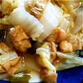 RikA96's cooksnap of when they made 白菜・白ネギ・麩・油揚げの煮物.