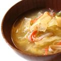 sacoママ's cooksnap of when they made レタスとしょうがの味噌汁.