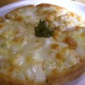 marilin36's cooksnap of when they made ゆで卵のピザ♪.