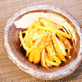 Dellaたん's cooksnap of when they made 大根の皮とブロッコリーの茎とちくわの金平.