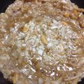＊実月＊'s cooksnap of when they made 白菜と柿の種の もんじゃ焼き.